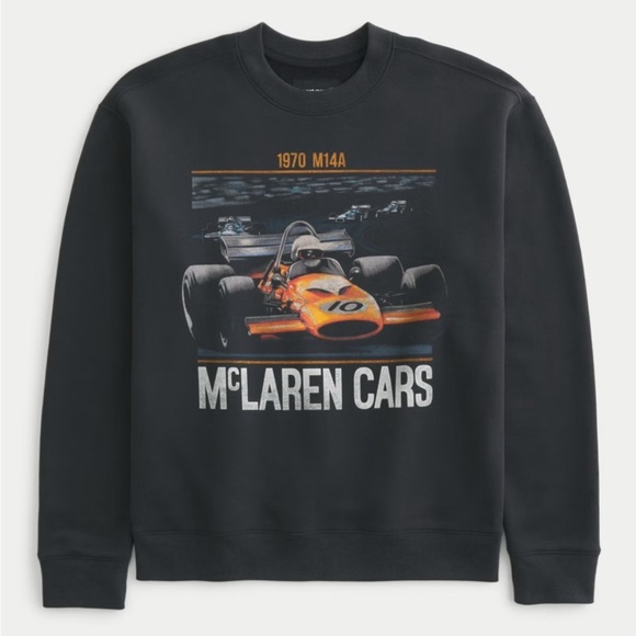 Hollister MCLAREN GRAPHIC CREW SWEATSHIRT - Size L - Picture 1 of 3